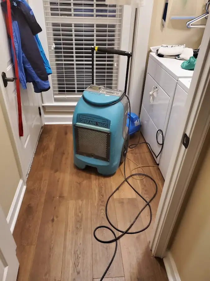 Commercial dehumidifier deployed for Flood Damage Cleanup in Silver Firs